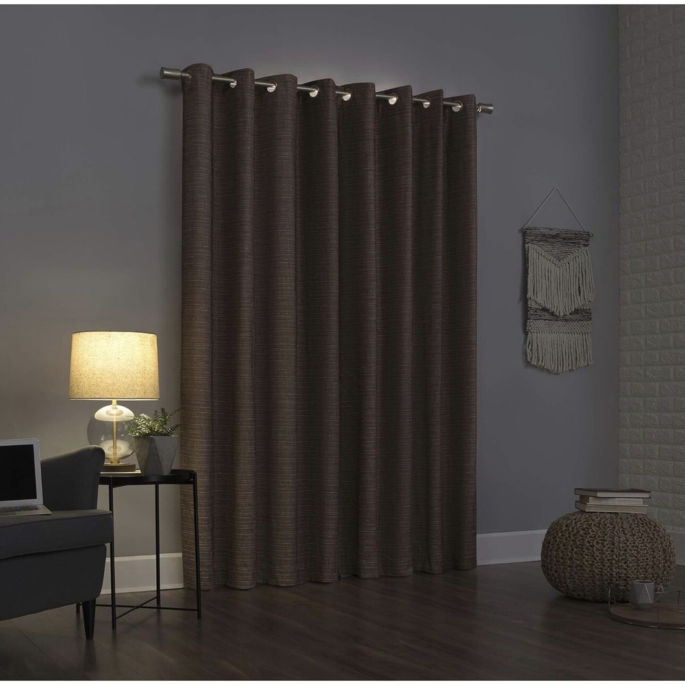 SunZero Lichtenberg Curtains Total Blackout Only 1 Panel!! 50" x 63" Brown